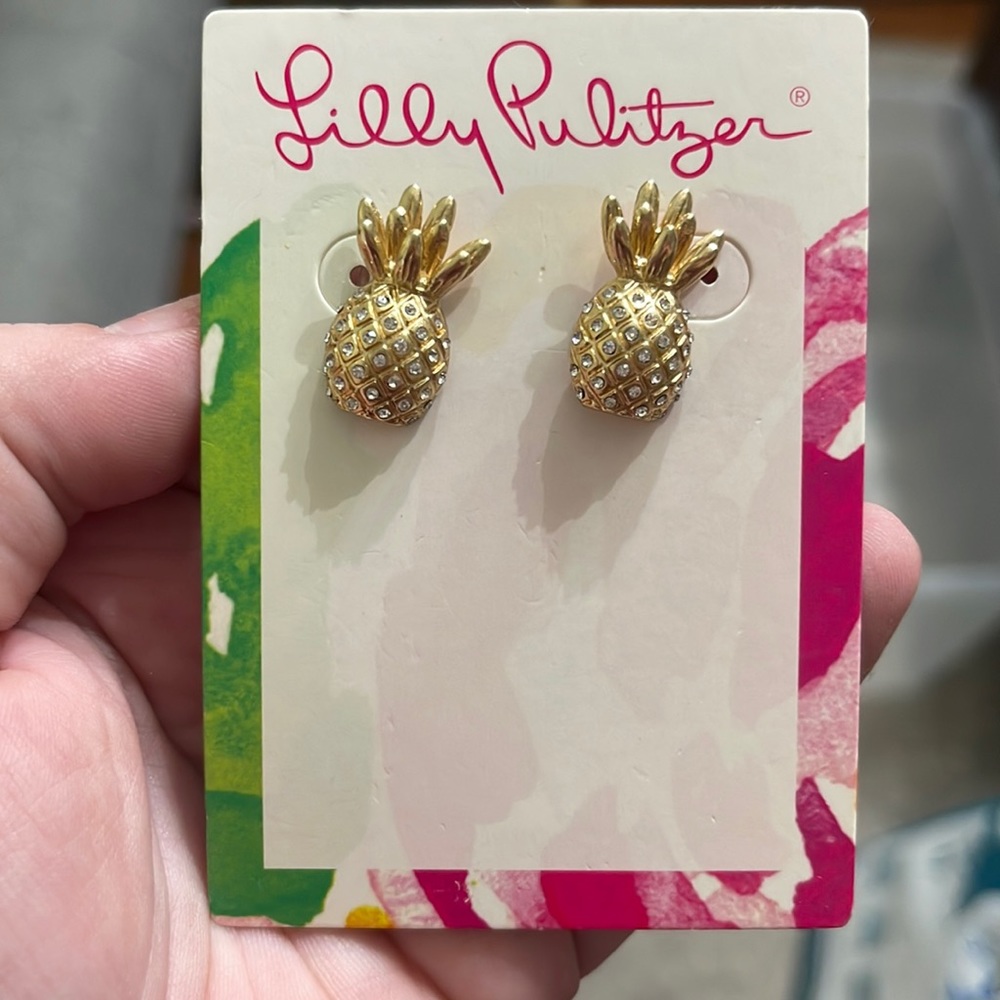 NWT Lilly Pulitzer Pineapple Earrings